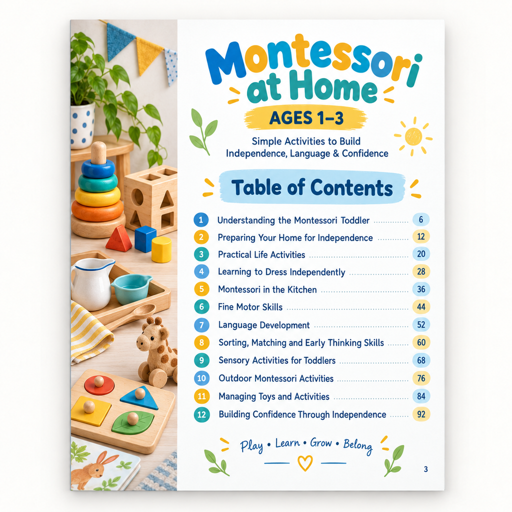 Montessori at Home: Ages 1–3