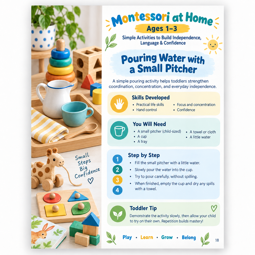 Montessori at Home: Ages 1–3